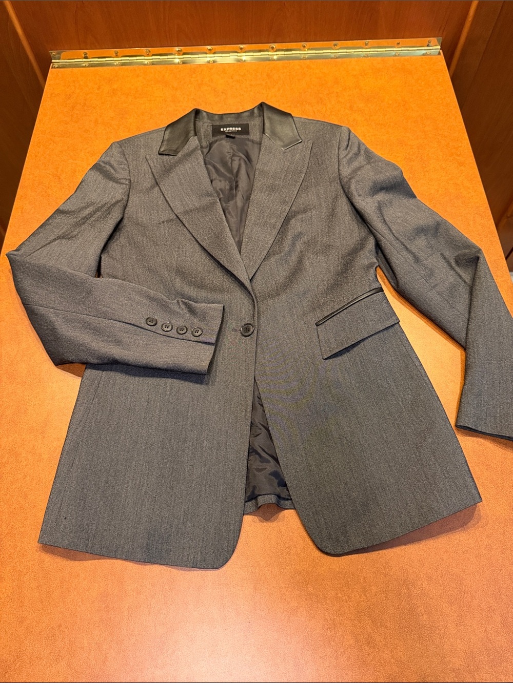 90’s Express Gray Women's Tailored Blazer vintage!